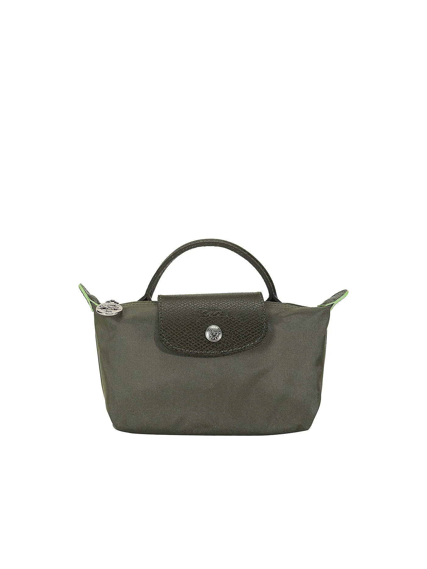 LONGCHAMP | Le Pliage Green Pochette mit Henkel, Black | grün
